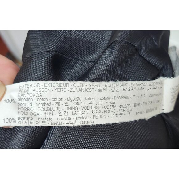 ZARA Houndstooth Tweed Frayed Jacket Blazer Coat - Size S - Black & White Check - Picture 12 of 16